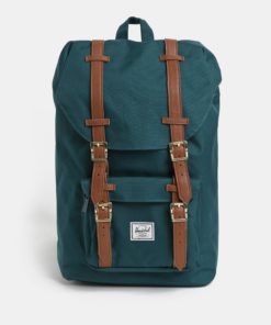 Tmavě zelený batoh Herschel Little America Mid 17 l