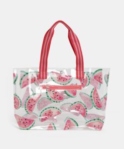 Transparentní plážová taška s motivem melounů Cath Kidston