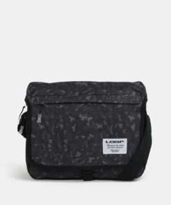 Zeleno-černá pánská vzorovaná taška přes rameno LOAP Carala