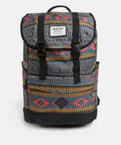 Černo-šedý vzorovaný batoh Burton 23 l
