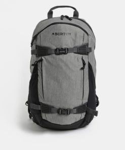 Černo-šedý žíhaný batoh Burton 25 l