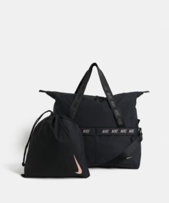 Černá dámská sportovní taška s vakem na boty Nike 31 l