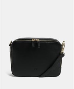 Černá kožená crossbody kabelka BREE Nieva 1