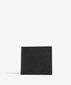 Černá kožená peněženka Barbour Grain