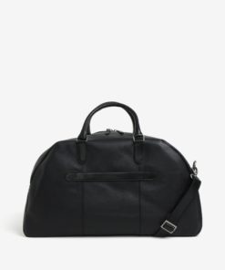 Černá pánská kožená cestovní taška Royal RepubliQ Omega