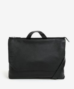 Černá pánská kožená taška na notebook Royal RepubliQ Omega 13"