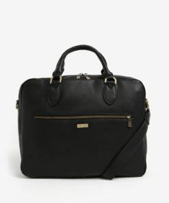 Černá taška na notebook se zipem Bobby Black 15“