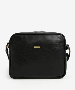 Černá taška přes rameno s detaily ve zlaté barvě Bobby Black