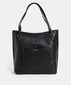 Černá velká koženková kabelka Dorothy Perkins