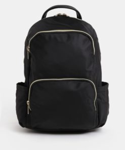 Černý batoh se zipy ve zlaté barvě ZOOT