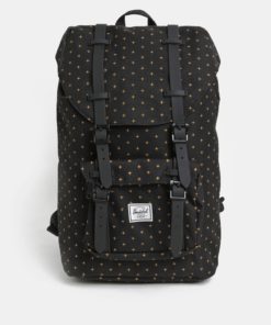 Černý vzorovaný batoh Herschel Little America Mid 17 l