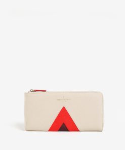 Červeno-krémová velká peněženka Paul´s Boutique Evie