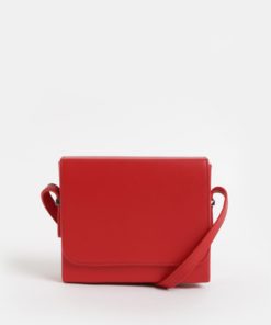 Červená kožená crossbody kabelka Vagabond Waterloo