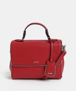 Červená malá kabelka s kovovými detaily ALDO