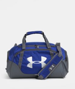 Šedo-modrá vděodolná sportovní taška Under Armour