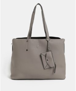Šedá taška s kapsou na notebook a odnímatelným pouzdrem 2v1 Dorothy Perkins