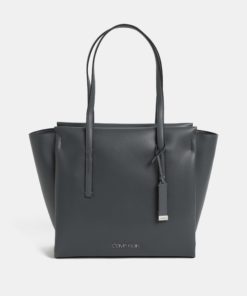 Šedá velká kabelka Calvin Klein Jeans
