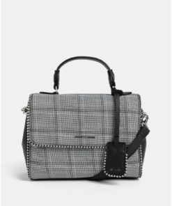 Šedá vzorovaná malá kabelka s kovovými detaily ALDO