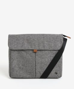 Šedá žíhaná nepromokavá taška na notebook 13" PKG