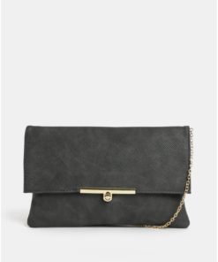 Šedé psaníčko s detaily ve zlaté barvě Gionni Linden