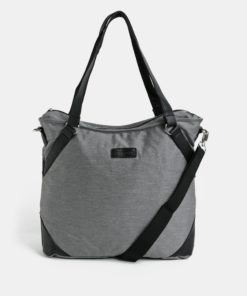 Šedý shopper s kapsou na notebook Meatfly Insanity