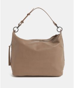 Béžová velká kabelka se střapci Dorothy Perkins Hobo