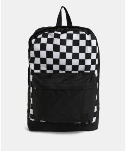 Bílo-černý batoh s přední kapsou Jack & Jones Basic