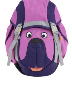 Fialový batoh ve tvaru psa Affenzahn