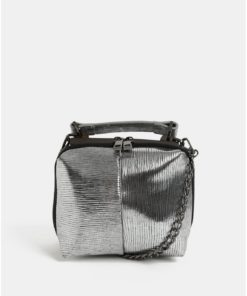 Malá crossbody kabelka ve stříbrné barvě Pieces Kitana