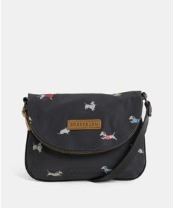 Tmavě šedá vzorovaná crossbody kabelka Brakeburn