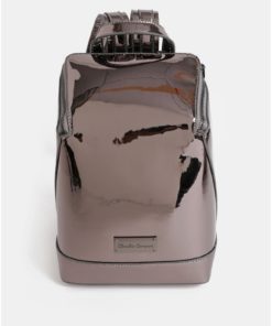 Tmavě šedý lesklý batoh s metalickými odlesky Claudia Canova Valentina