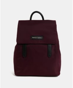 Vínový elegantní batoh s klopou Smith & Canova