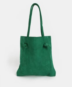 Zelený kožený shopper WOOX