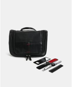 Černá kosmetická taška s příslušenstvím Portland