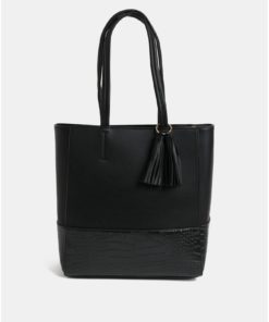 Černá velká kabelka se střapcem Dorothy Perkins