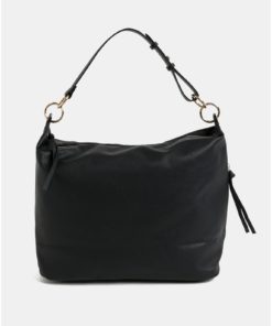 Černá velká kabelka se střapci Dorothy Perkins Hobo