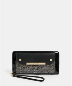 Černá velká peněženka s odnímatelným poutkem Bessie London