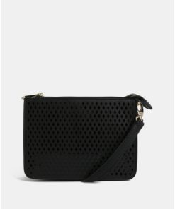Černá vzorovaná crossbody kabelka Bessie London