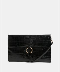 Černé psaníčko s hadím vzorem Dorothy Perkins