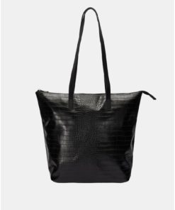 Černý shopper s krokodýlím vzorem VERO MODA Kiwa