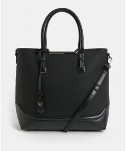 Černý shopper s odnímatelným popruhem Bessie London