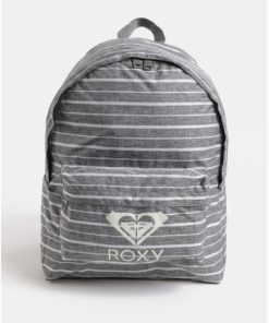Šedý dámský pruhovaný batoh Roxy Sugar Baby 16 l