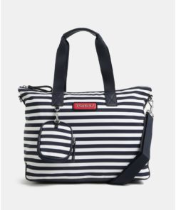 Bílo-modrá pruhovaná kabelka s odnímatelným pouzdrem Tommy Hilfiger