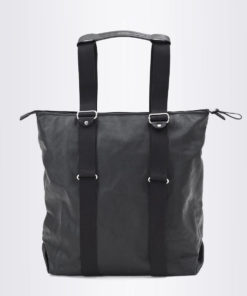 QWSTION Simple Zip Shopper Organic Jet Black