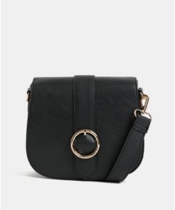 Černá crossbody kabelka s přezkou Dorothy Perkins