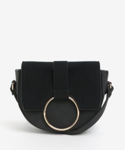 Černá crossbody kabelka v semišové úpravě VERO MODA Rina