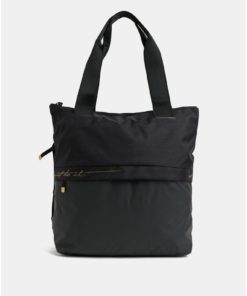 Černá dámská sportovní taška s detaily ve zlaté barvě Nike 20 l