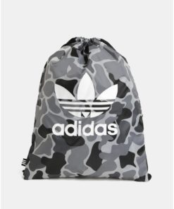 Šedý unisex maskáčový vak s potiskem adidas Originals
