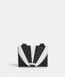 Bílo-černá holčičí peněženka ve tvaru jezevce s třpytivými detaily Cath Kidston
