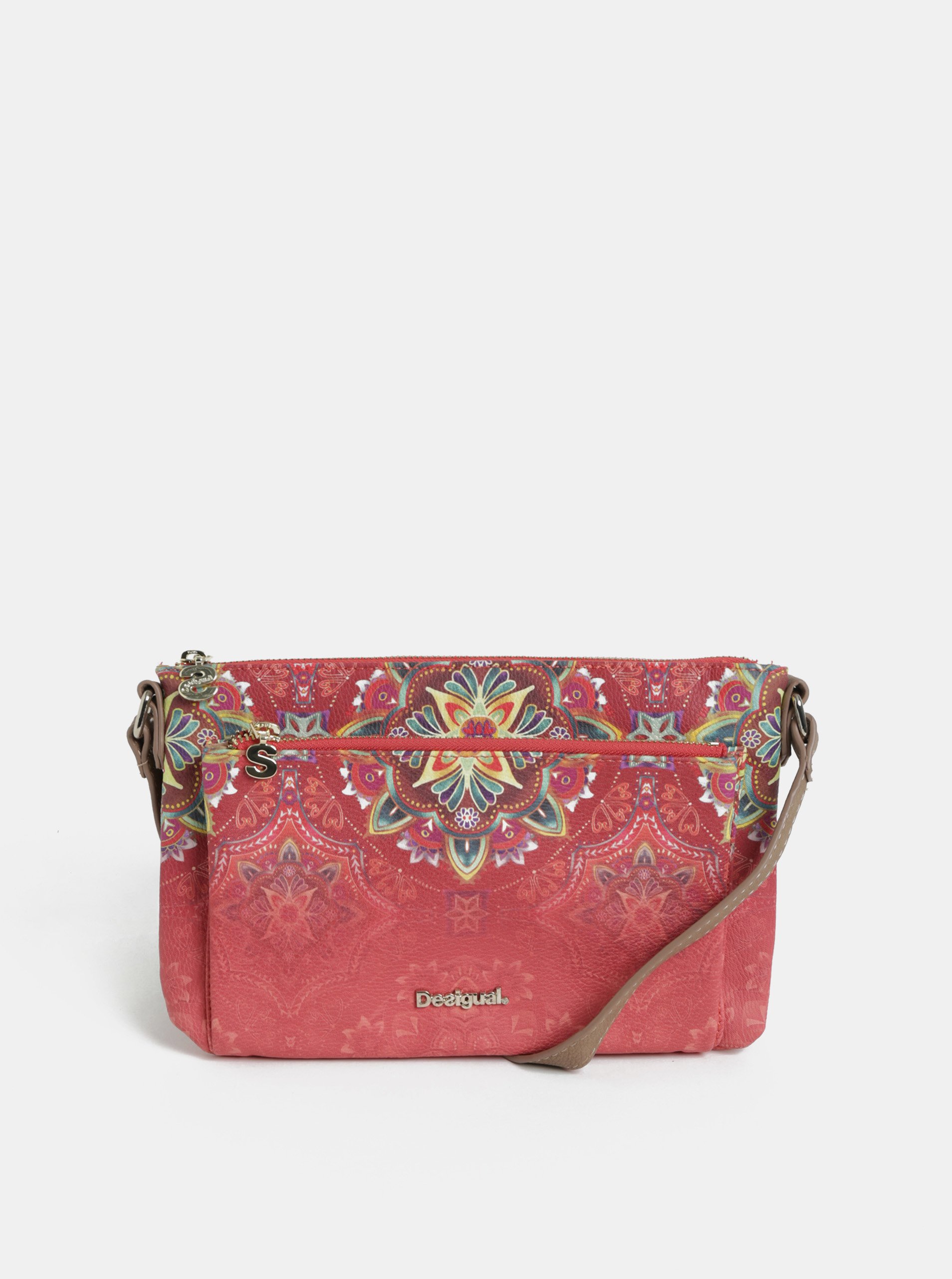 Růžová crossbody kabelka Desigual Polaris Růžová crossbody kabelka Desigual Polaris